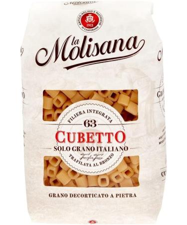  Italian Gourmet E.R. La Molisana Cubetto N. 63 Pasta Lenta Lavorazione Durum Wheat Semolina Pasta 500 g + Pulp Italian Gourmet Pulp 400 g - Buy Online on GoSupps.com
