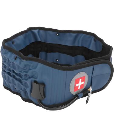 Decompression Back Belt - Inflatable Lumbar Support for Muscle Relaxation - Adjustable Lumbar Vertebrae Decompression Belt (Blue) - Buy Online on GoSupps.com