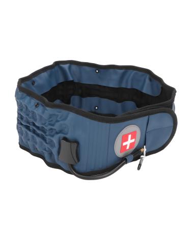 Long vertebrae traction belts to relieve pain in the lower back back decompression belt lumbar support 360 degrees inflatable waist belt relaxed (blue)