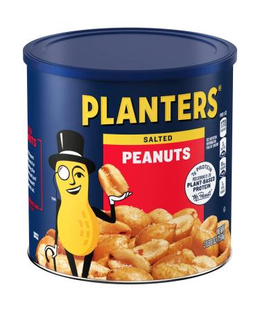 Planters Salted Peanuts (56 oz) - Large Canister for Snacking - Buy Online on GoSupps.com