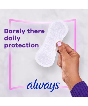 Always Thin Daily Liners, Regular Absorbency, 72 Count - Unscented and Breathable for No Feel Protection - Buy Online on GoSupps.com