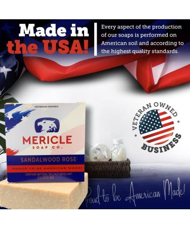 Sandalwood Rose Organic Body Bar 5oz | Natural Cold Process Soap | No Harsh Chemicals | Made in USA - Buy Online on GoSupps.com