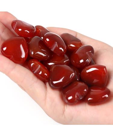 XIANNVXI 10 Pcs Carnelian & Red Agate Heart Crystals Set - Natural Gemstones for Reiki, Love, and Beginners Gifts - Buy Online on GoSupps.com