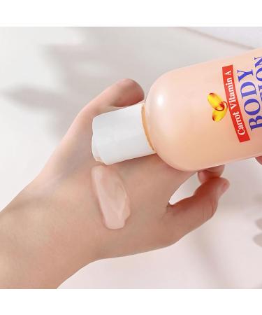 Carrot Moisturizing Body Lotion for Dry Skin Hydrating & Firming Body Cream with Carrot Vitamin A for Women Hand and Body Moisturizer Non-Greasy Refreshing Quickly Absorbed 320ml/ 10.82 Oz - Buy Online on GoSupps.com