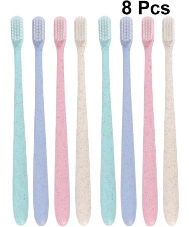 Shop Gleavi Vegan Organic Toothbrushes - 2 Boxes of 8 Soft Bristle Hanging Brushes for Travel & Teeth Care - Buy Online on GoSupps.com