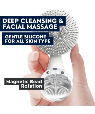 ZAQ Tara Sonic Vibrating Magnetic Beads Rechargeable Facial Cleansing Brush - Waterproof (Black) - Buy Online on GoSupps.com