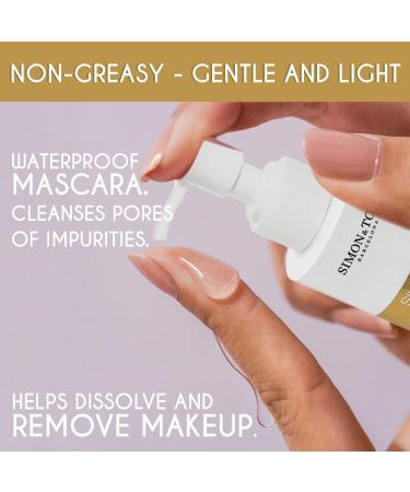 Simon & Tom Silky Cleansing Argan Oil - Hydrating Makeup Remover for Face, Lips, and Eyes 5.07 fl.oz - Buy Online on GoSupps.com