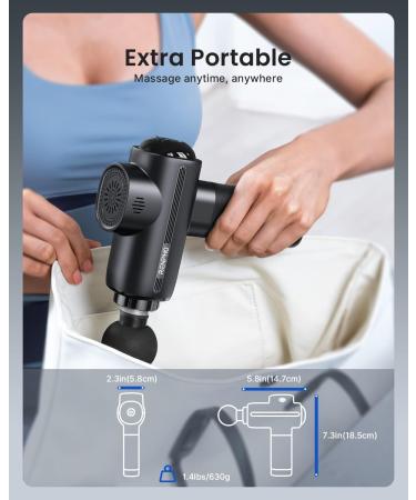 Renpho Thermacool Massage Gun - Heat & Cold Function for Full Body Muscle Relaxation | Ideal Father's Day Gift | Home & Office Use - Buy Online on GoSupps.com