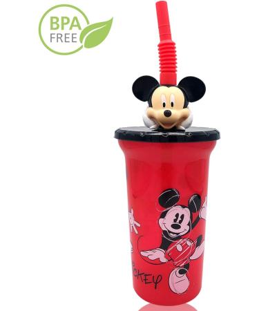 Disney Mickey Water Tumbler with 3D Character Straw | BPA-Free Drinkware for Kids | Easy to Clean | Perfect Gift for Toddlers - Buy Online on GoSupps.com