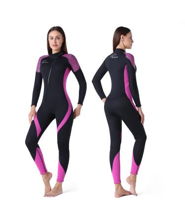 Rrtizan Wetsuit Women, 3mm Skin Protection Wet Suits for Women in Cold Water, Warm Full Body Diving Suit for Diving Surfing Swimming Medium
