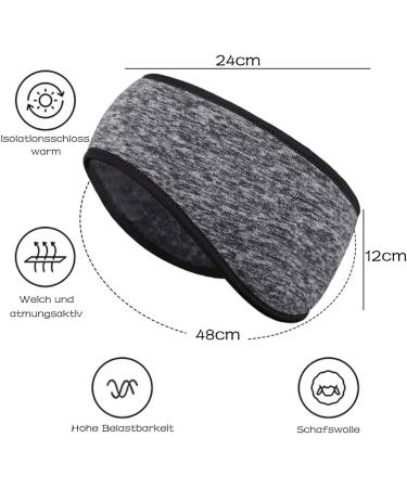 Amokee Sport Headband Set for Men & Women - 3 Ear Warmers for Jogging Hiking & Biking | Ideal for Spring Autumn & Winter - Buy Online on GoSupps.com