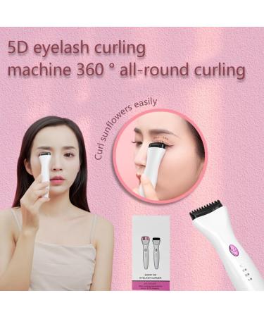 Heated Eyelash Curlers for Fast Heat Up 5D Electric Eyelash Curler with Ergonomic Design for Long Lasting Heated Eyelash Curler with 3 Adjustable Temperature Fit for Eyelashes Curve (Pink) - Buy Online on GoSupps.com