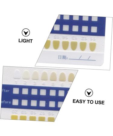 Buy Healifty 20-Piece Tooth Color Scale Set | PVC Bleached Color Chart for Accurate Tooth Shade Matching - Buy Online on GoSupps.com