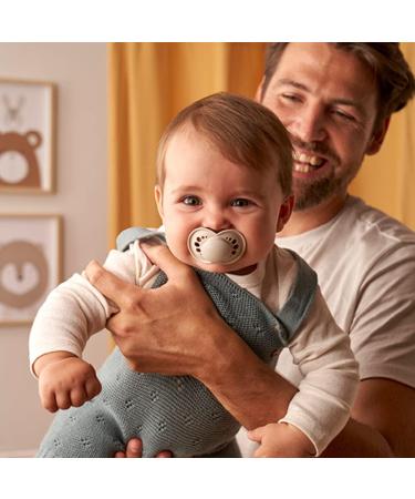 MAM Original Pure Night Soother 16+ Months (Set of 2) - Bio-Renewable Silicone Teat, Glow in the Dark, SkinSoft, Sustainable - Cream - Buy Online on GoSupps.com