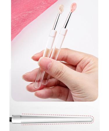 Silicone Lip Brushes With Transparent Handles And Cap Lip Applicators Brush For Cream Lip Mask Eyeshadow And Lipstick Silicone Lip Brush Set Silicone Lip Brushes With Covers - Buy Online on GoSupps.com