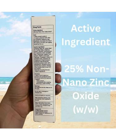 Buy AUSSENSKIN Reef Safe Organic SPF50 Facial Sunscreen - Hydrating No White Cast Vegan & Cruelty-Free - Perfect for Sensitive Skin & Pregnancy Safe - Buy Online on GoSupps.com