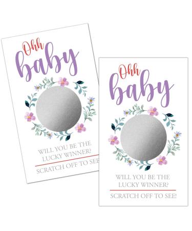 Haizct 50 Pack Blank Gift Certificate Scratch Off Cards for Small Business Spa Beauty Makeup Hair Salon Bridal Shower Baby Shower Country Wedding Wedding Shower Ideas (Purple Flowers) - Buy Online on GoSupps.com