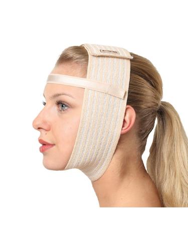 Post Surgical Chin Strap Bandage for Women - Neck and Chin Compression Garment Wrap - Face Slimmer, Jowl Tightening, Chin Lifting Medical Anti Aging Mask
