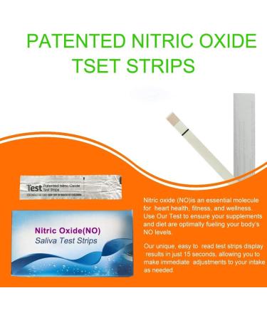 Nitric Oxide Test Strips [25 strips] - Fast Results in 10-15 Seconds - Measure Nitrites in Your Mouth for Body's Nitric Oxide Levels - Buy Online on GoSupps.com