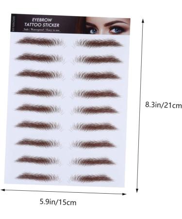 SKISUNO 4pcs Eyebrow Stickers Eyebrow Transfer Sticker False Eyebrow Tool Transfer Stickers 6d Cosmetic - Buy Online on GoSupps.com