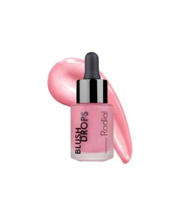 Rodial Blush Drops Frosted Pink 15 ml - moisturizing face -blurred long -lasting finish naturally radiant baptismal skin glass liquid pink rouge pink (1 Pack)