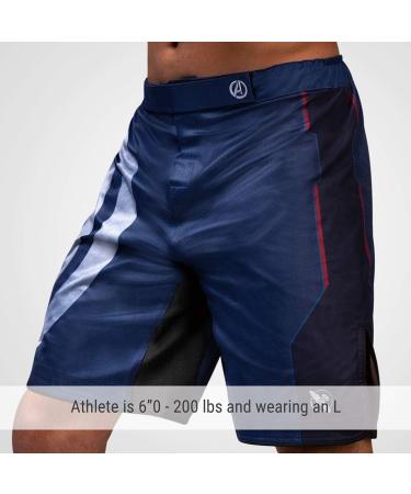Hayabusa Marvel Hero Elite BJJ Fight Shorts - Large Blue - Buy Online on GoSupps.com