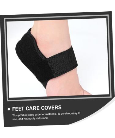 Beaupretty Heel Cover & Achilles Pad - Silicone Heel Guards for Ultimate Foot Protection | Breathable Gel Cushion | Black 12.8x8.2cm - Buy Online on GoSupps.com