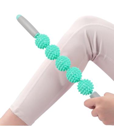 Massage tab for the body |Immediately effective hedgehog scooters for body massage devices-massage tab scooters for muscles in deep tissue only 5 balls-green