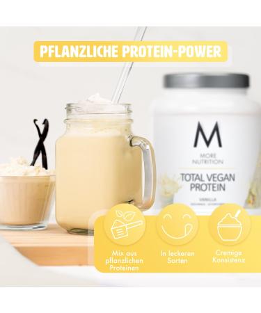 Buy MORE NUTRITION Total Vegan Protein - Vanilla | 2x600g Pack | International Shipping Available - Buy Online on GoSupps.com