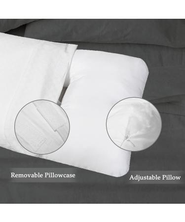 Wuronsa Ear Pillow with Ear Hole for CNH and Sore Ear Pain - Ear Piercing Pillow for Side Sleepers - Supports Earplugs for Sleep - White - Buy Online on GoSupps.com