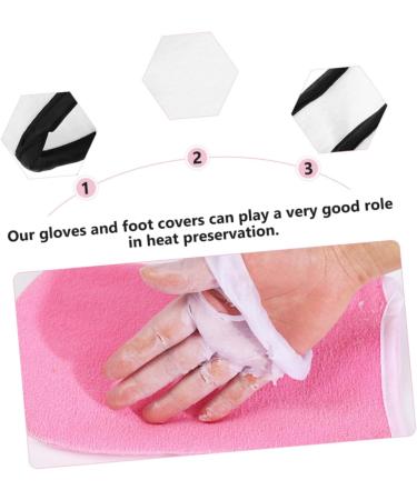 minkissy 4 Pairs Hand and Foot Mask Moisturizing Hand Gloves Exfoliating Glove Silicone Paraffin Wax Mitts Booties Paraffin Wax Bath Accessories Fabric Paraffin Socks Gel Sokcs Thicken Set - Buy Online on GoSupps.com