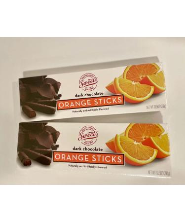 Sweet's dark chocolate orange sticks 10.5 ounce (pack of 2)