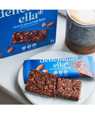 6 x Deliciously Ella Cacao & Almond Oat Bar Multipack 3 x 50g - Buy Online on GoSupps.com