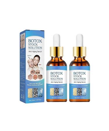 2Pcs Botox Stock Solution  Botox Stock Solution Facial Serum Botox Stock Anti Aging Serum  Anti Aging Serum Botox Liquid Suitable for All Skin Bronze