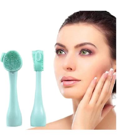 Double-Sided Silicone Facial Cleaning Brush for Pore Cleaning & Blackhead Removal - Ideal for All Skin Types - Buy Online on GoSupps.com