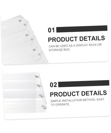  Mikinona Mikinona Multi-Layer Nail Polish Display Stand with Separate Compartments Compact and Neat Lipstick Display for Bedroom - Buy Online on GoSupps.com