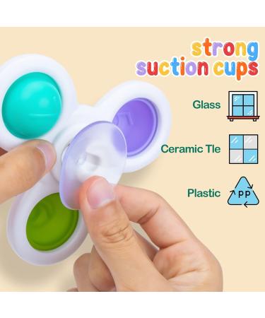 UNIH Spinning Top Sensory Toy for Toddlers | Suction Cup Spinner for 12-18 Months | Educational Gift for 1-3 Year Old Boys & Girls - Buy Online on GoSupps.com