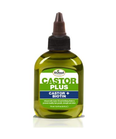 Difeel Premium Castor Plus Biotin - Mega-Growth Premium Hair Oil 2.5 oz. - Buy Online on GoSupps.com