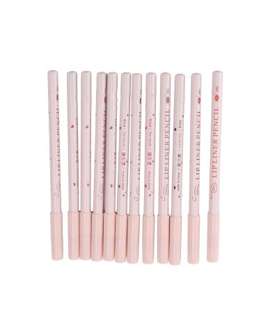 12 Colors High Pigmented Waterproof Lip Liner Set | Long Lasting Lip Contour Pencil for Daily Wear - Shop Internationally - Buy Online on GoSupps.com