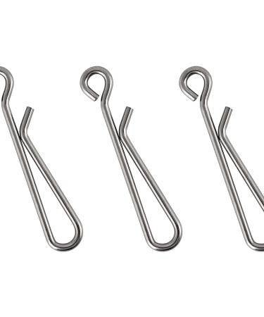 Dr.Fish 50 Pack Stainless Steel Quick Change Fishing Clips - Fast Snaps for Lures and Baits | Downward Opening | Freshwater | 1-22LB - Buy Online on GoSupps.com