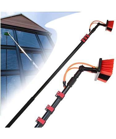Window Cleaning Pole photovoltaic cleaner Window Cleaning Water-fed Pole Water Fed Brush Water Fed Pole Kit Window Cleaning Pole Water/Hose Fed Pole Window Cleaning Brush 35cm Brush Head 9M/30FT