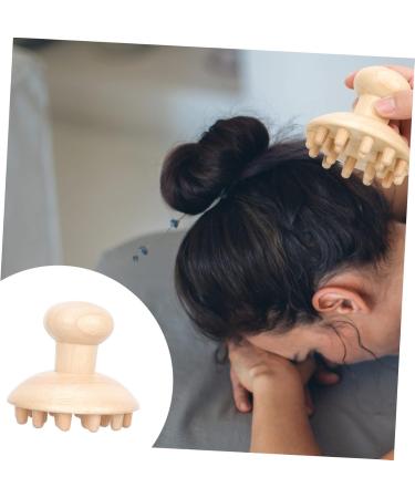 Hapinary Wooden Massage Comb for Kids - Health & Wellness Hair Washing Tool | Eco-Friendly Beech Shampoo Brush & Hand Massager - Buy Online on GoSupps.com