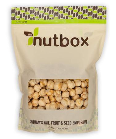 Nutbox Roasted Chickpeas Salted 32 oz - High Fiber, Gluten Free, Dairy Free - Bulk Resealable Bag - Buy Online on GoSupps.com