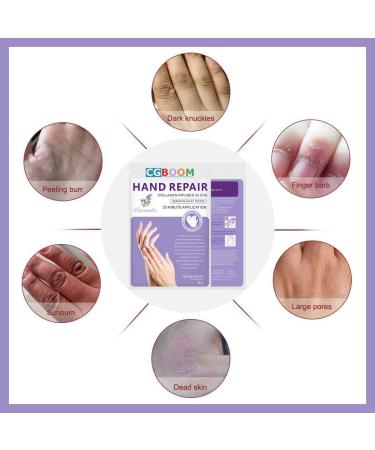 Collagen-Infused Moisturizing Gloves for Dry, Aging, and Cracked Hands - Lavender (3 Pairs) - Buy Online on GoSupps.com