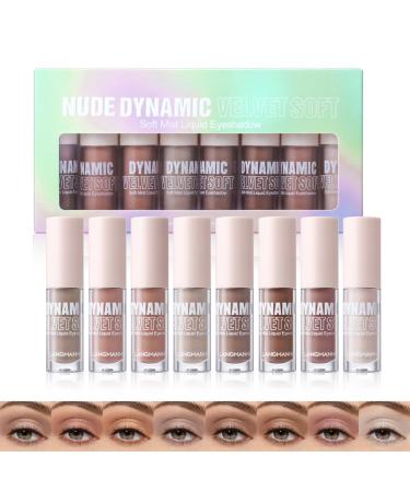 XINYUNXIN Liquid Eyeshadow Palette 8 colors matte longlasting eyeshadow liquid with creamy texture 24 hours waterproof liquid eyeliner effect for natural daily makeup quickdrying formula