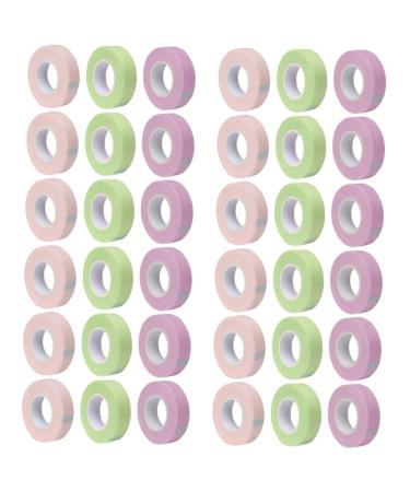 MAGICLULU 36 Rolls Lash Tape Female Eyelash Tapes Adhesive Lash Tape Eyelashes Extension Patch Eyelash Adhesive Tape Eyelash Tape for DIY Sticker Non-woven Fabric Breathable