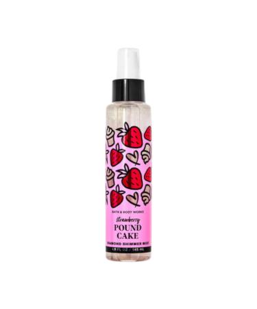 Bath and Body Works Diamond Shimmer Mist 4.9 Fluid Ounce (Strawberry Pound Cake) Strawberry Pound Cake 4.9 Fl Oz (Pack of 1)