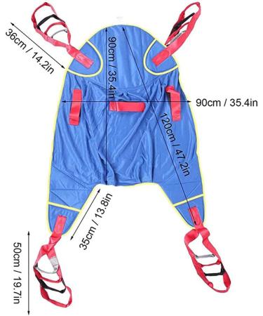 Full Body Patient Lift Sling - Toileting Sling Patient Lifter - Medical Lift Equipment - Medical Transfer Belt with Four Point Support Full Body Sling Maximum Load 507 lb L(below150kg) - Buy Online on GoSupps.com
