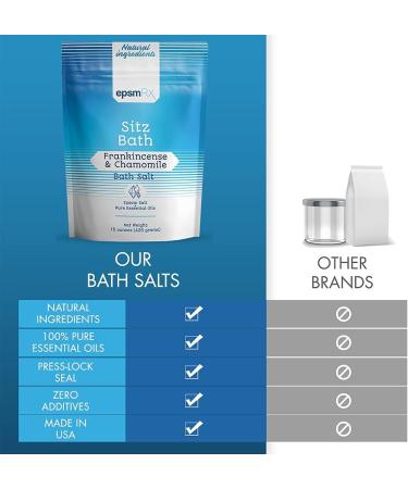 Sitz Bath Salt 15 Oz - Epsom Salt Soak with Frankincense & Chamomile Essential Oils | Relax & Soothe International Shipping - Buy Online on GoSupps.com