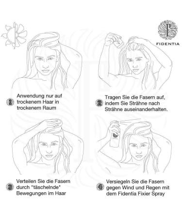 FidiTia Premium Bulk Hair Powder - 100% Natural & Vegan Medium Brown (10g) | Ideal for Hair Compression & Styling - 1 Pack - Buy Online on GoSupps.com